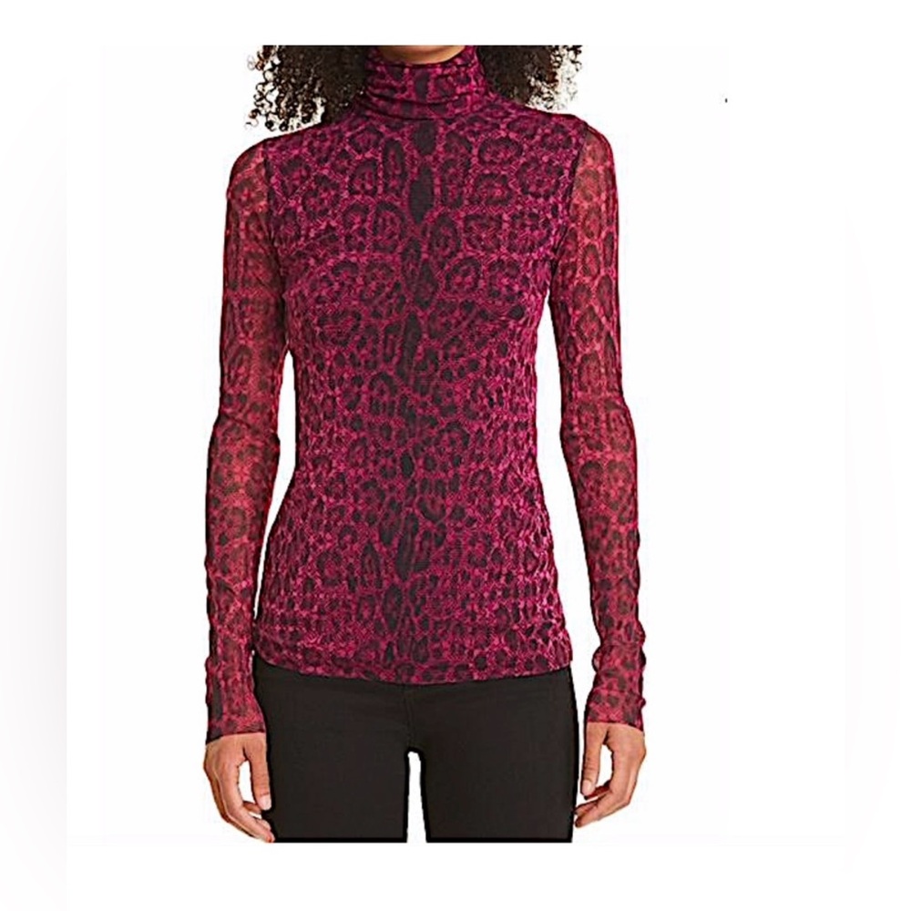 Fuzzi Mesh Print Top - Picture 6 of 6